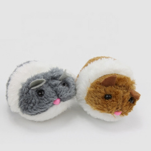 Interactive Cat Toy Self-winding Mouse Vibrating Fat Mouse Plush Cat Toy Pet Toy