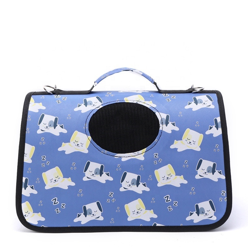 Wholesale Easy Carrying Breathable Cat dog Pet Travel Carrier Tote Sling Bag with Adjustable and Detachable Shoulder Strap