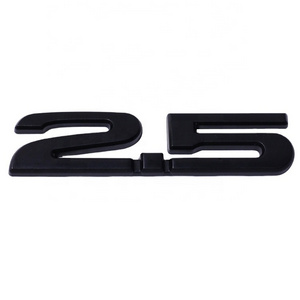 Car Emblem 3D Logo Car Badge Chrome Letter Sticker Auto Car Emblem Badges white edition