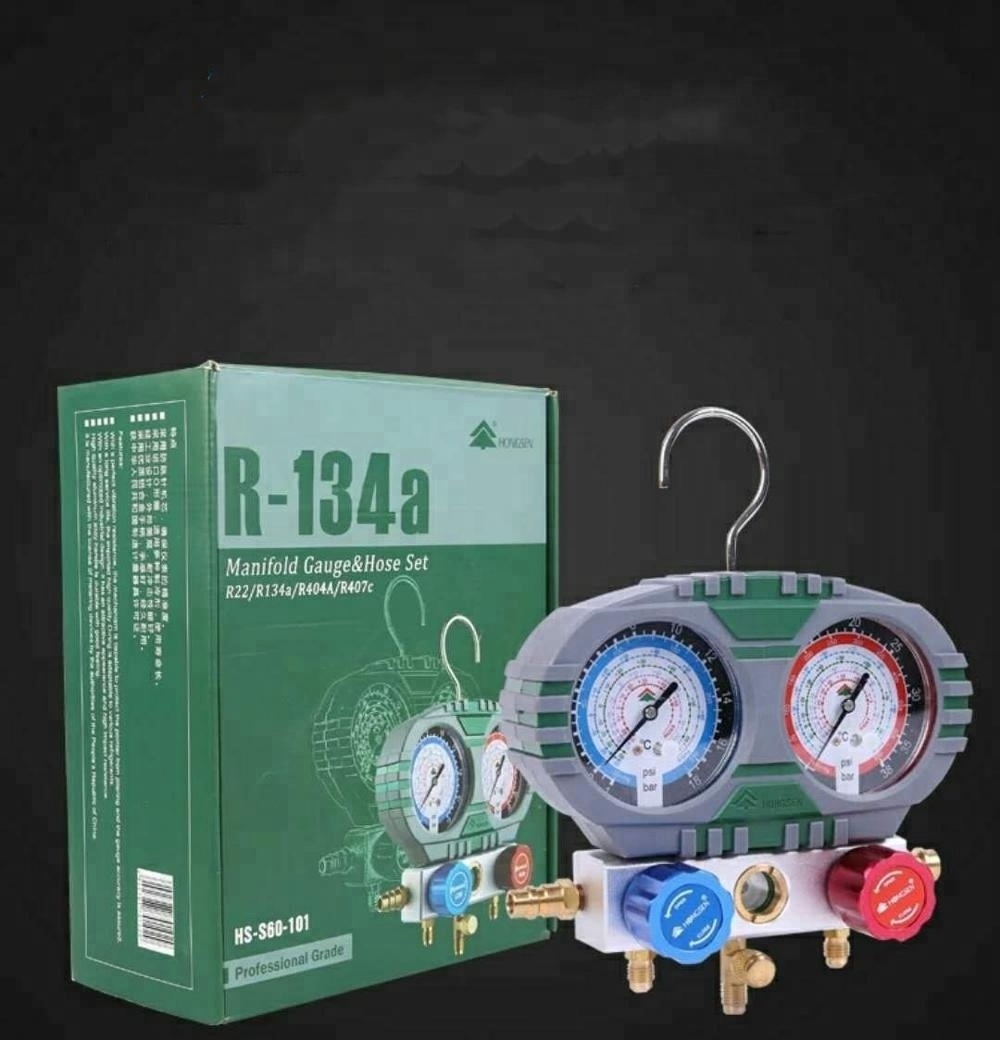 R134a/R22/R404A/R407c/R410A/R32 refrigerator and air conditioner repair tool,manifold pressure gauge set ,digital pressure gauge