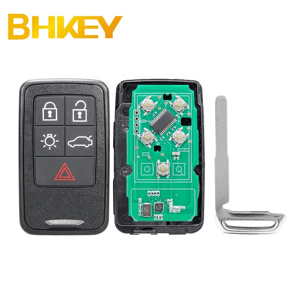 For Volvo XC60 S60 S60L V40 V60 S80 XC70 5 BTN  Remote Car Key 433Mhz ID46 Chip KR55WK49264