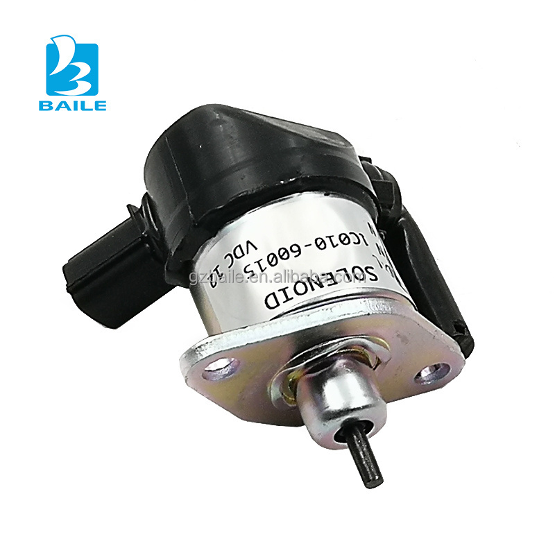 1C010-60015 12V Fuel Shutoff Solenoid Valve For Kubota V1505 V3300 V3600