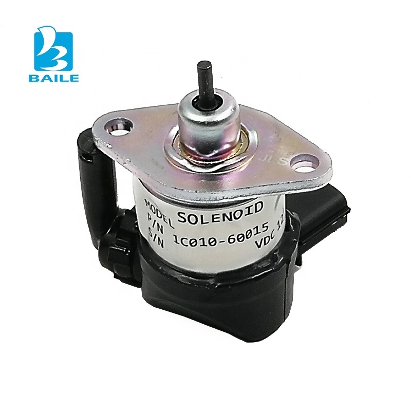 1C010-60015 12V Fuel Shutoff Solenoid Valve For Kubota V1505 V3300 V3600