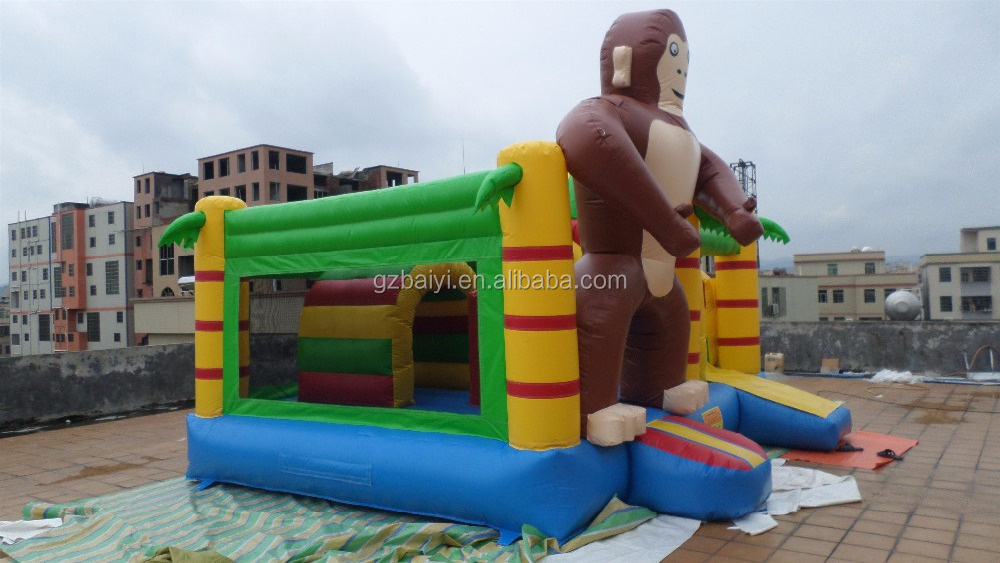 2018 Monkey giant inflatable bouncer kids jumping castle inflatable playground