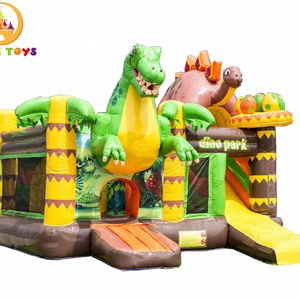 Customized size dinosaur inflatable castle, kids inflatable trampoline for rent