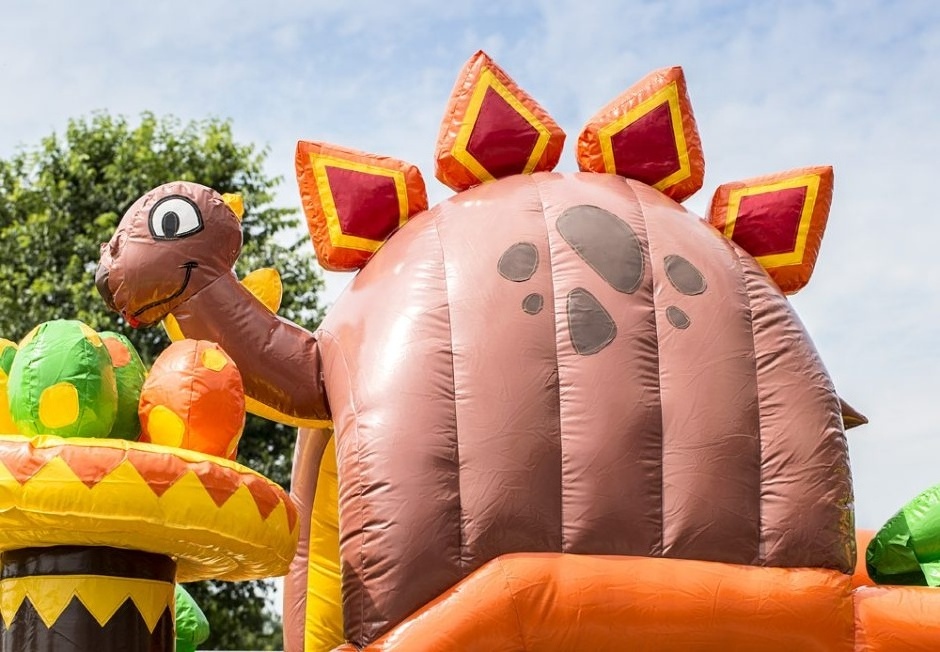 Customized size dinosaur inflatable castle, kids inflatable trampoline for rent