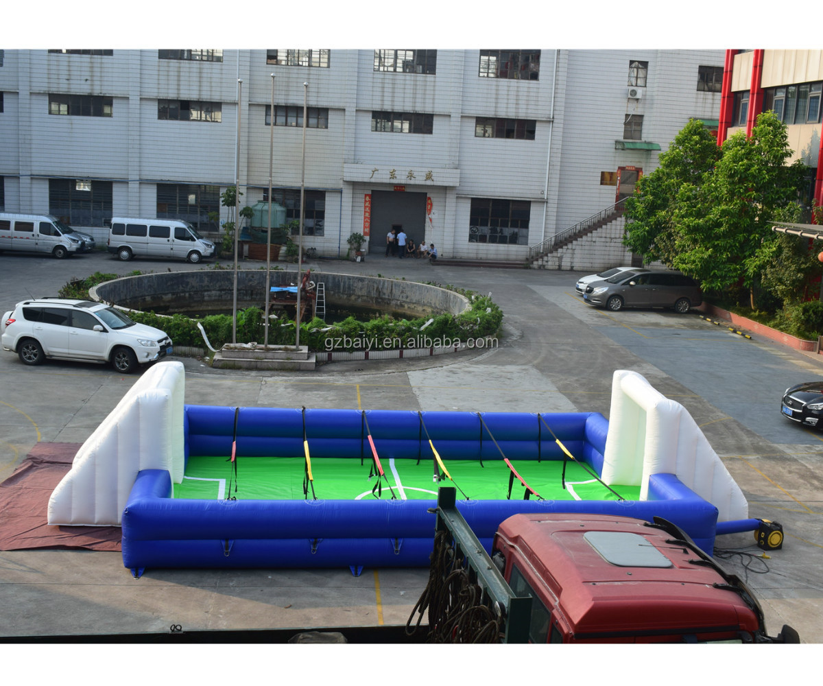 Factory Sale Inflatable Sports Games Inflatable Soap Water Soccer/Football Field/Pitch For Kids and Adult