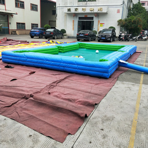 High quality inflatable carnival games/ 0.55mm PVC inflatable billiard table/ inflatable adult and kids games for sale