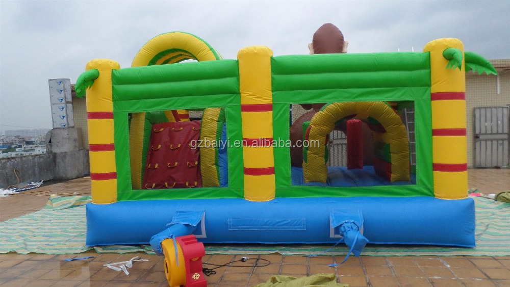 2018 Monkey giant inflatable bouncer kids jumping castle inflatable playground