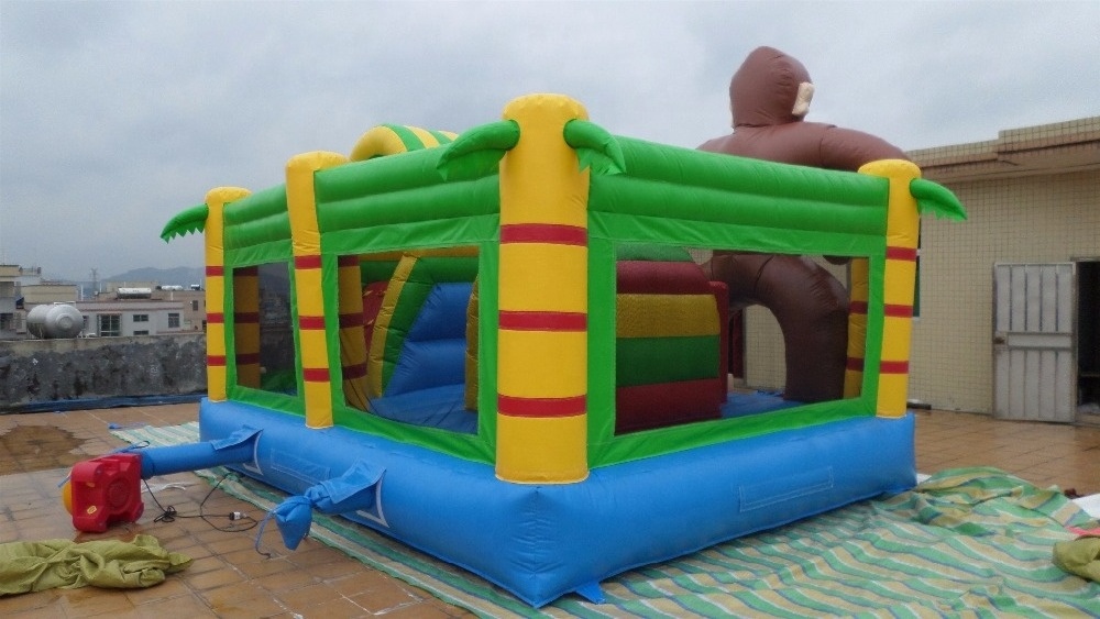 2018 Monkey giant inflatable bouncer kids jumping castle inflatable playground