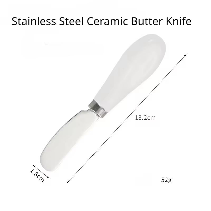 Stainless Steel Kitchen Accessories Thickened Cream Cheese Spread Jam Peanut Butter Heated Knife Set Metal Cheese Tools