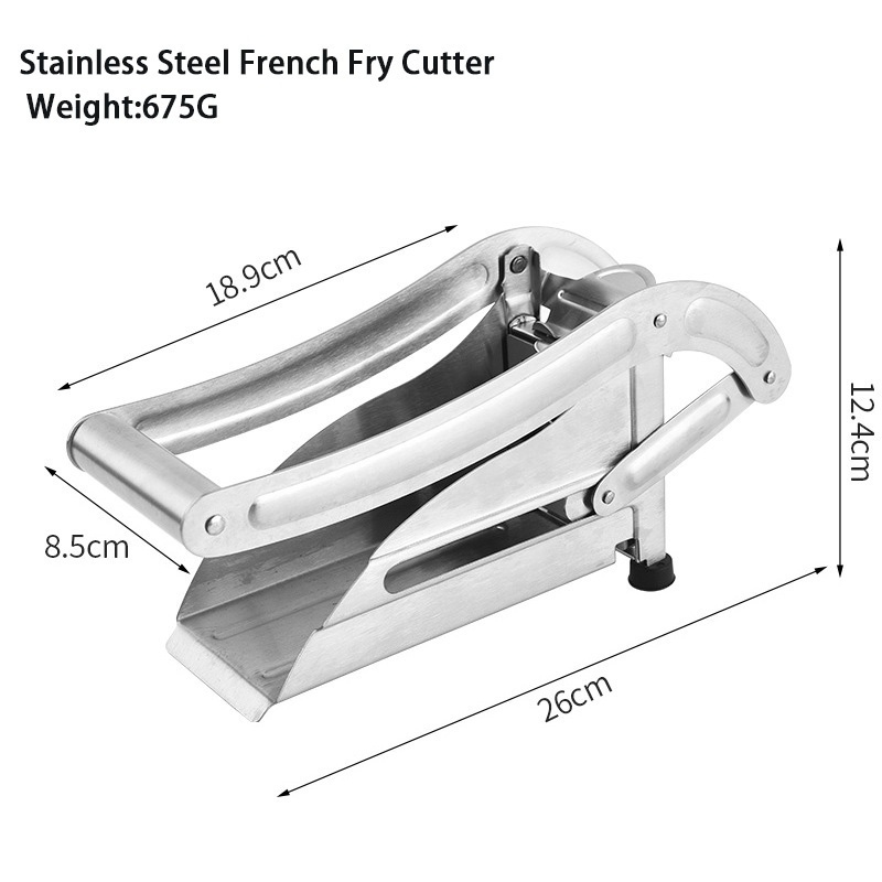 Stainless Steel Manual Thick Potato Slicer and French Fries Cutter for Burger Shop Also Cucumbers-Fruit & Vegetable Tool