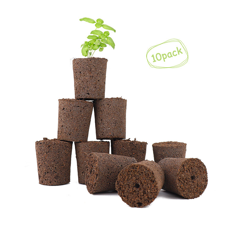 Smart Cocoa Peat Nutrient Soil Block Multi, Flesh Soil Sponge Flower Organic Fiber Peat Granules for Seedling Growth