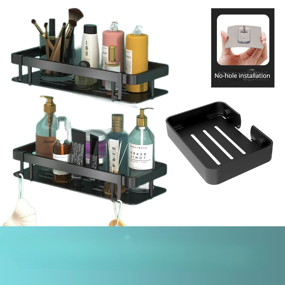 Bathroom Storage Set Suction Cup Shelf Storage shelves and racks Located in Accessories Kitchen accessories