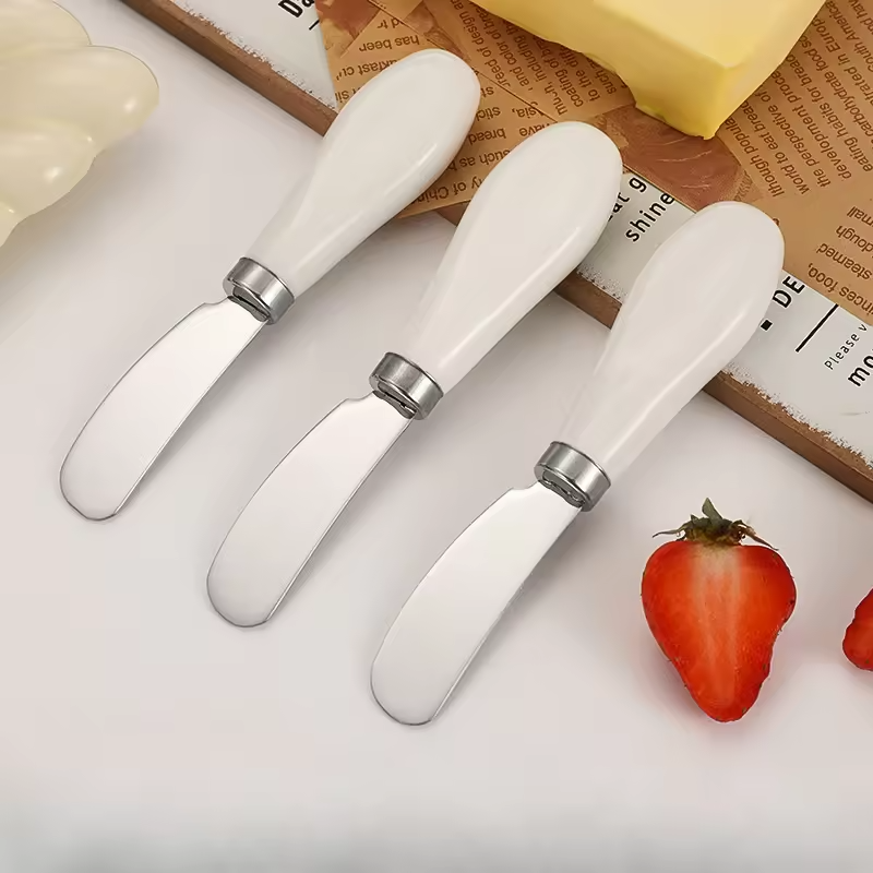 Thickened Cream Cheese Jam Spread & Peanut Butter Heated Knife Stainless Steel Kitchen Accessories Premium Cheese Tools Set