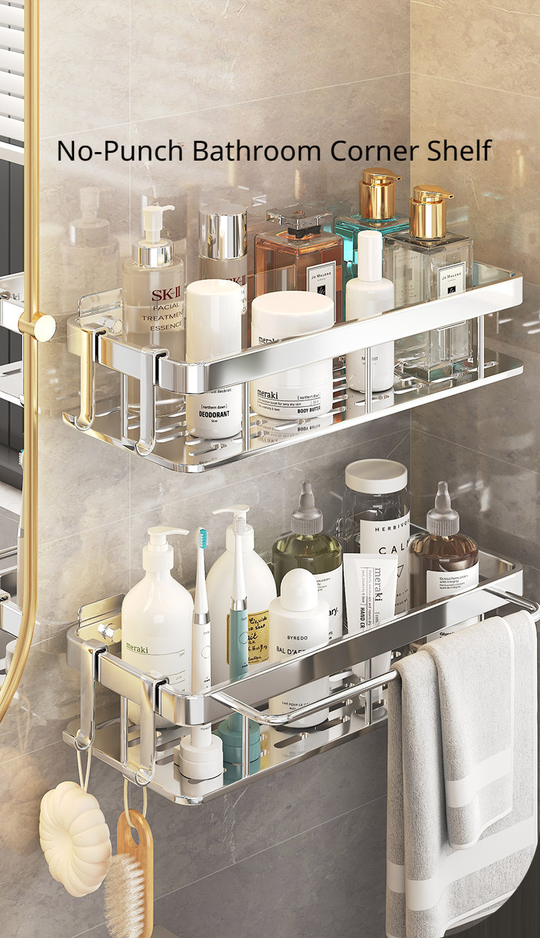 Bathroom Storage Set Suction Cup Shelf Storage shelves and racks Located in Accessories Kitchen accessories