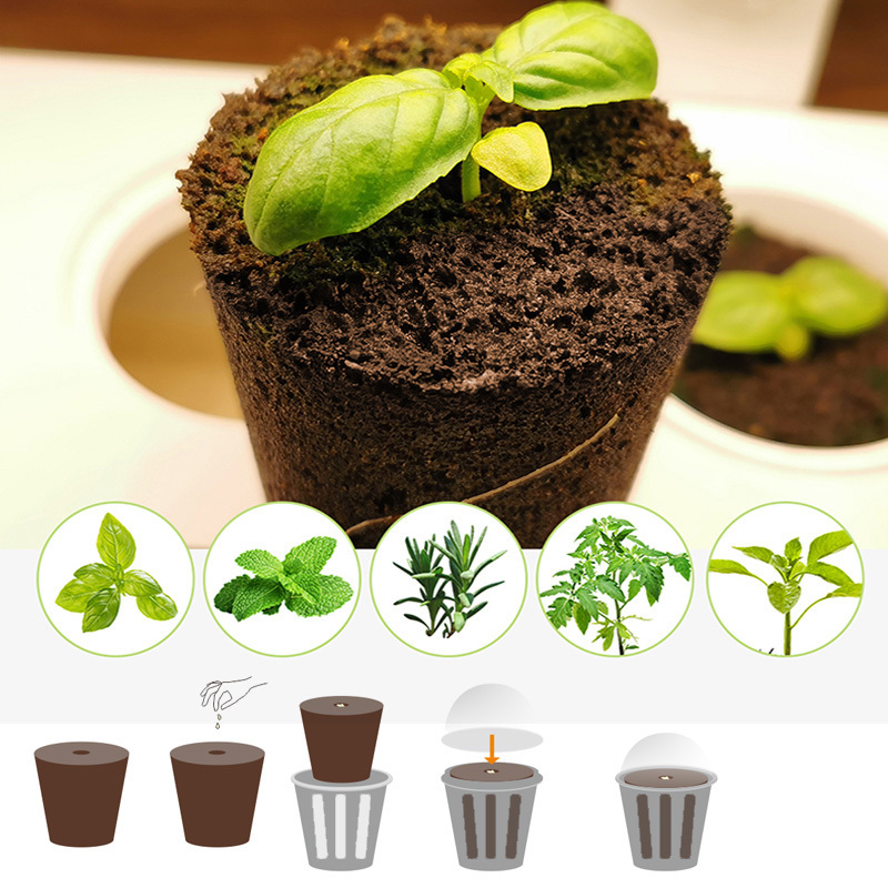 Smart Cocoa Peat Nutrient Soil Block Multi, Flesh Soil Sponge Flower Organic Fiber Peat Granules for Seedling Growth