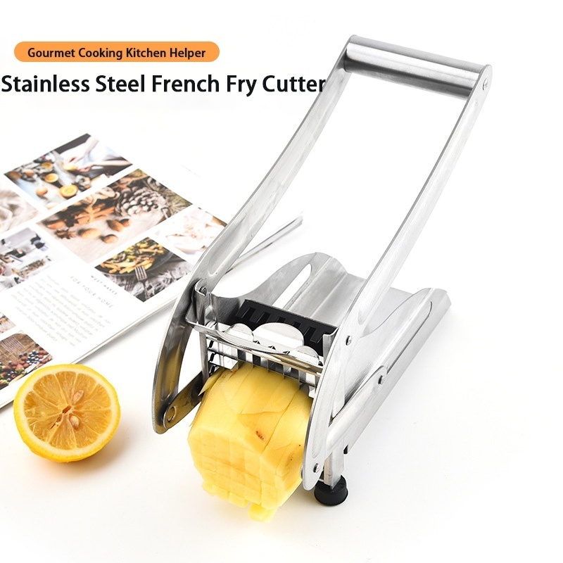 Stainless Steel Manual Thick Potato Slicer and French Fries Cutter for Burger Shop Also Cucumbers-Fruit & Vegetable Tool