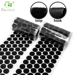 Strong Double-Sided Sticky Hook and Loop Dots Self Adhesive Magic Tape Sticker Hook and Loop Coins with Adhesive