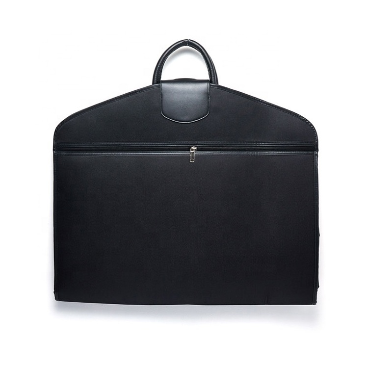 Promotion Leather Composite Cloth Garment Bags Clothing Storage of Shirts Coats Suit Case Travel Bags