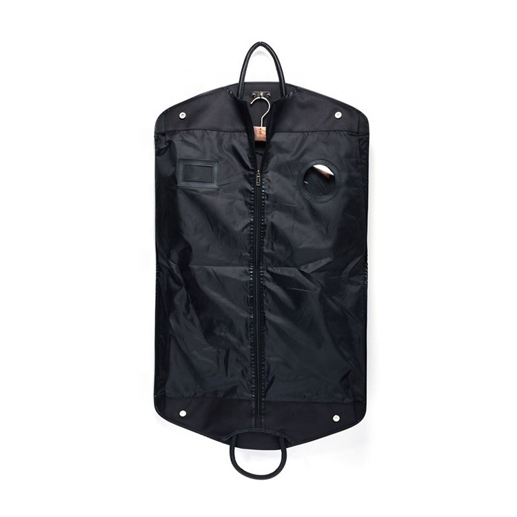 Promotion Leather Composite Cloth Garment Bags Clothing Storage of Shirts Coats Suit Case Travel Bags