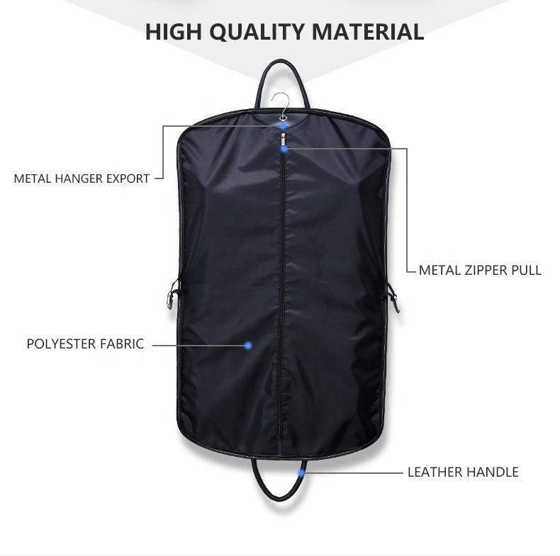 Travelcloth Cotton Packing Cover Custom Cheap Nylon Stitching Leather Suit Bag Wedding Dress Garment Bags Suit Cover