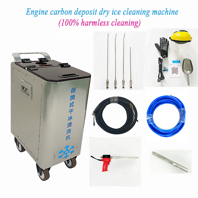 Manufacturing wholesales portable 120kg/h micro dry ice blasting cleaning machine dry ice blasting machine