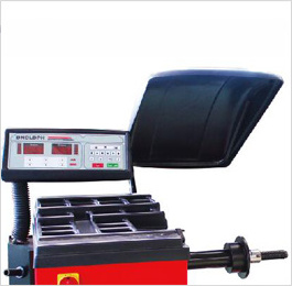 Baohua newest Big red truck/bus used tyre balancing machine and horizontal wheel balancer with LCD main board accessories