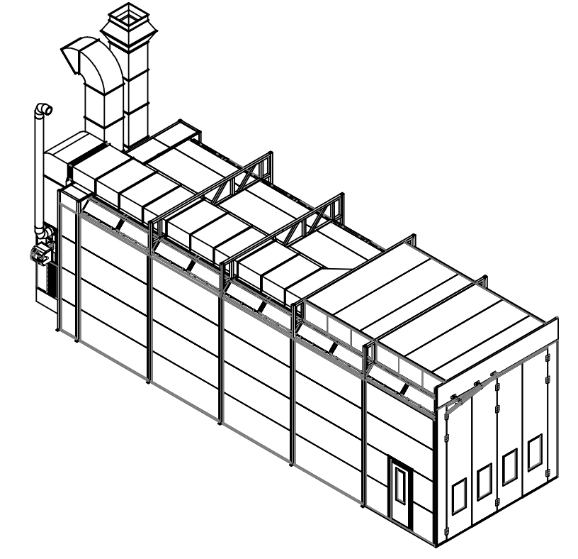 2022 CE Approved New Design Bus/Truck  Spray Paint Booth for Sale