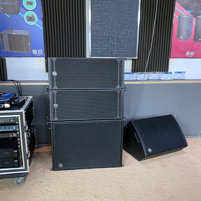 BAONA AUDIO Dual 10 Inch Line Array and single 18 inch woofer System Speaker Passive 2 Way Sound Speaker combination