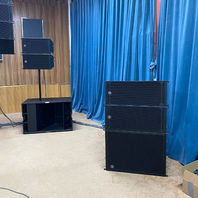 BAONA AUDIO Dual 10 Inch Line Array and single 18 inch woofer System Speaker Passive 2 Way Sound Speaker combination