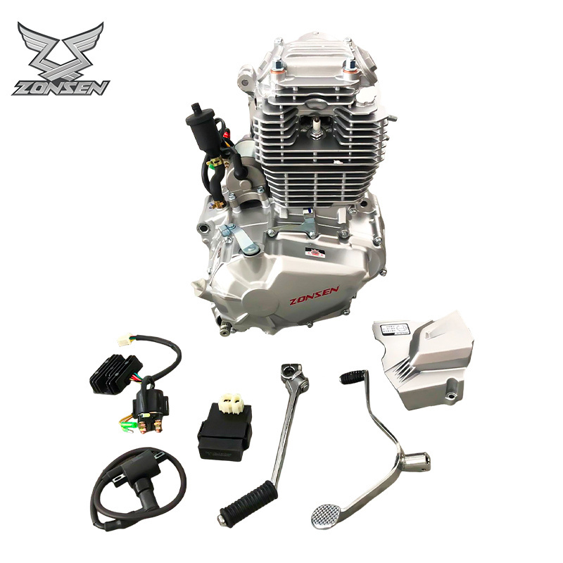 high quality zongshen 250cc motorcycle engine for Ktm Off-Road 4 stroke air cooled engine PR250 With 6 gearshift