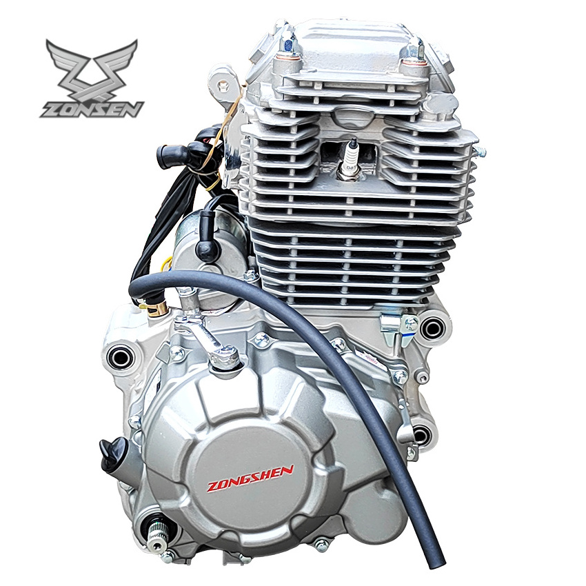 OEM factory shop motorcycle Zongshen CB250-F engine, fuel engine Zongshen 250cc engine 4 stroke for three wheel motorcycle