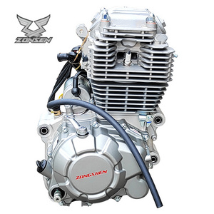 OEM factory shop motorcycle Zongshen CB250-F engine, fuel engine Zongshen 250cc engine 4 stroke for three wheel motorcycle