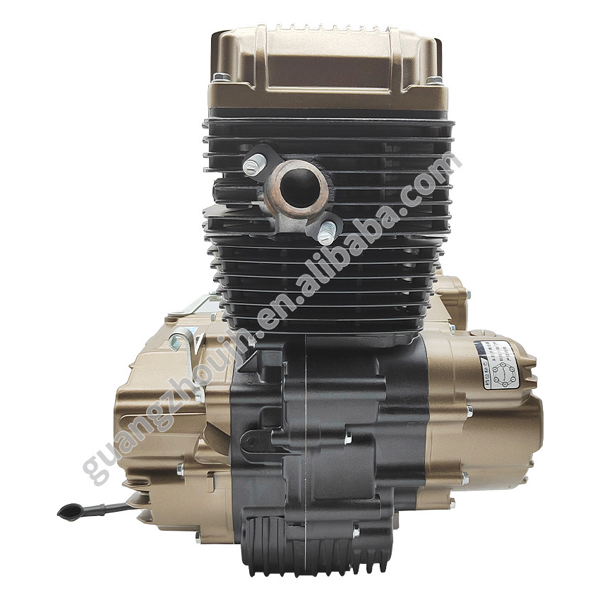 High Quality Zongshen CG250cc Motorcycle Water-Cooled Gasoline Engine Assy With 200cc Electric Kick Start Single Cylinder Parts