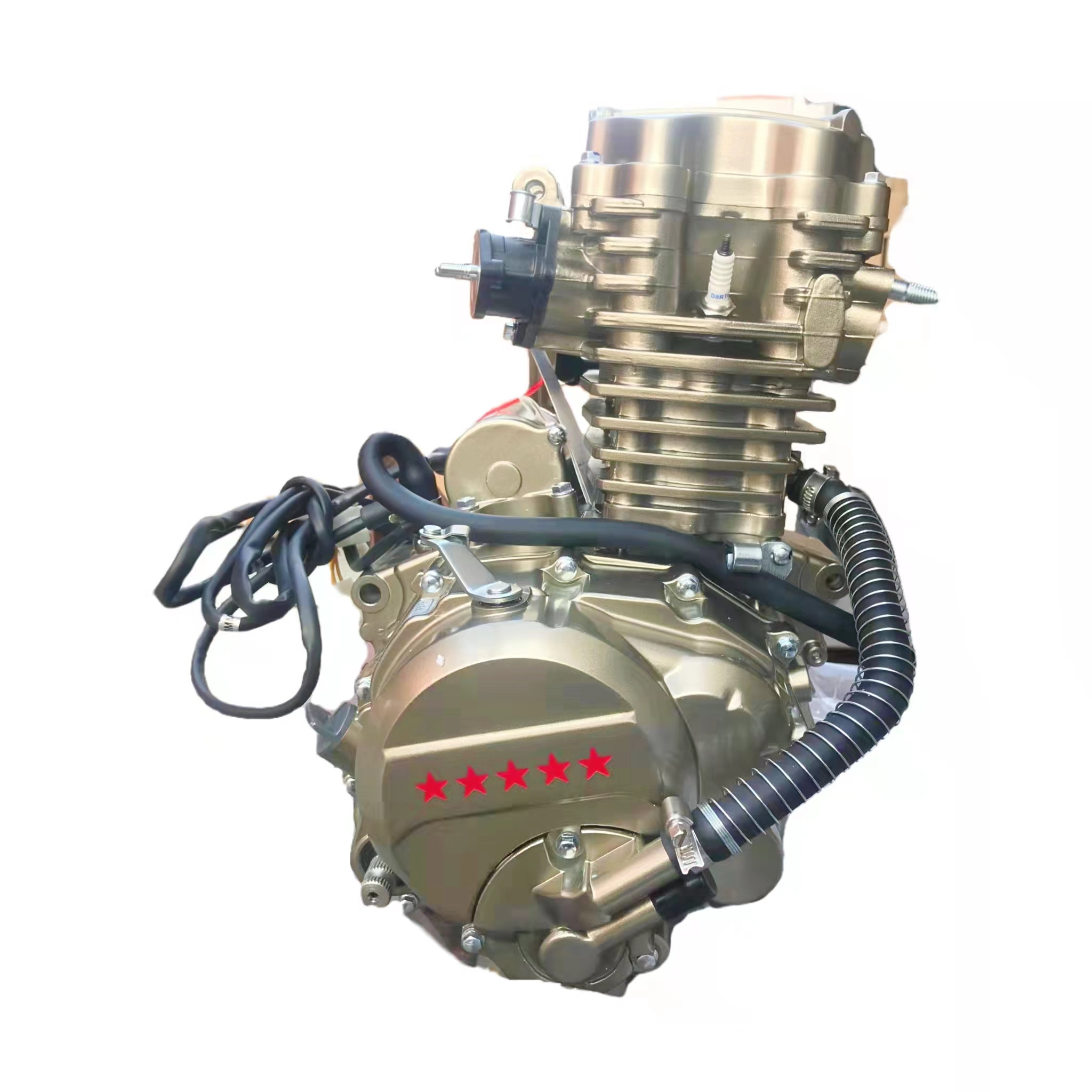 Loncin Motorcycle TD260 4-Stroke 260cc 250cc Water-cooled Engine For Tricycle Three Wheeler Dirt Bike Motors Manual 5 Gears