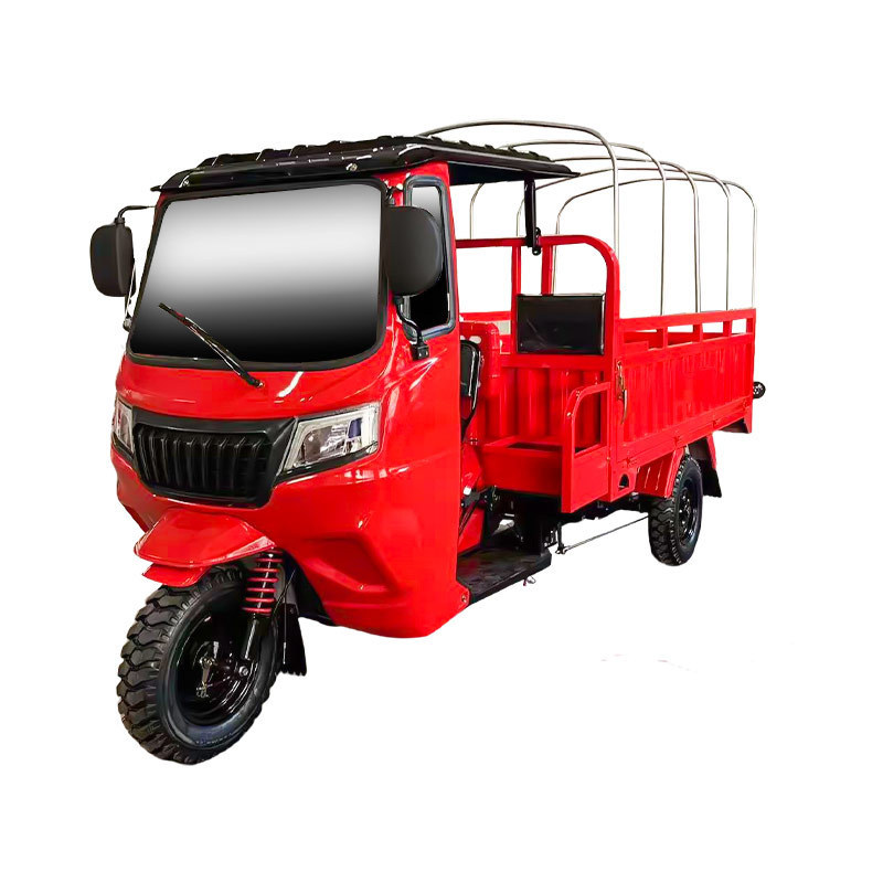 Large Cargo Tricycle with 350cc Engine Lifting Jack Rain Cover Zongshen High Quality Multipurpose Three Wheels Motorcycle