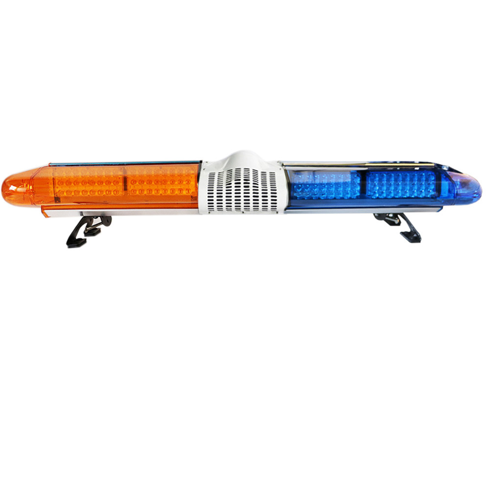 120cm Emergency Strobe led light bar Amber Blue Rooftop Warning lightbar Flashing Beacon Light For Truck 12V/24V Siren Speaker