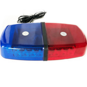 24 LED road safety 24V 12V automotive led light, magnetic mount red and blue led warning lights