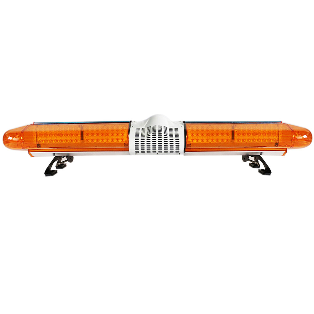 High Quality Super Bright Amber LED 47 inch Strobe Light Bar 120cm Emergency Warning Light For Tow Truck Vehicles Alarm 12V/24V