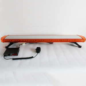 120cm 47" Amber Emergency Strobe Beacon Light Bar Car Truck Roof LED Warning Light Flashing Lamp With Built-in Speaker Siren 12V