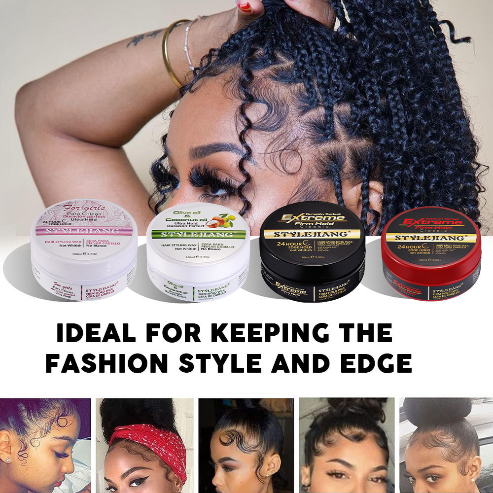 48hours China edge control vendors extreme hold Styling Braiding Gel private label edge control