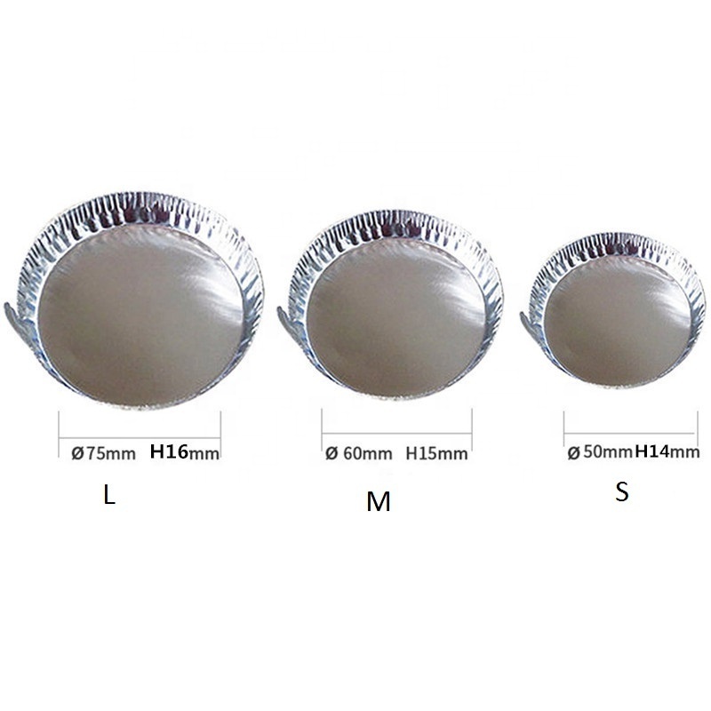 Cheap Wholesale High Quality S M L Laboratory Disposable Flat Bottom Smooth Walled Aluminium Round Shape Weighing Boat Dish