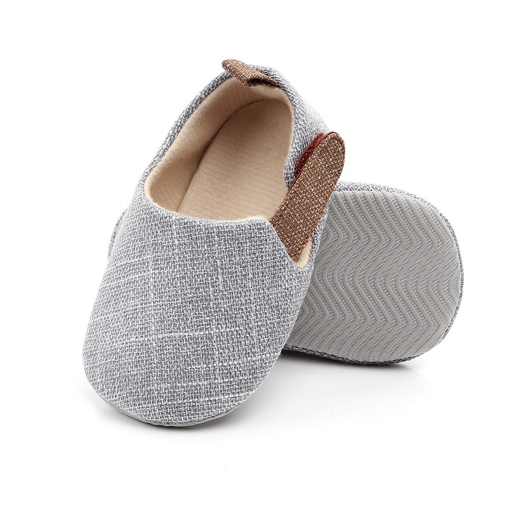 Spring Autumn Newborn Baby Girls Boys First Walking Shoes Non-slip Soft Sole Solid Color Cloth Shoes