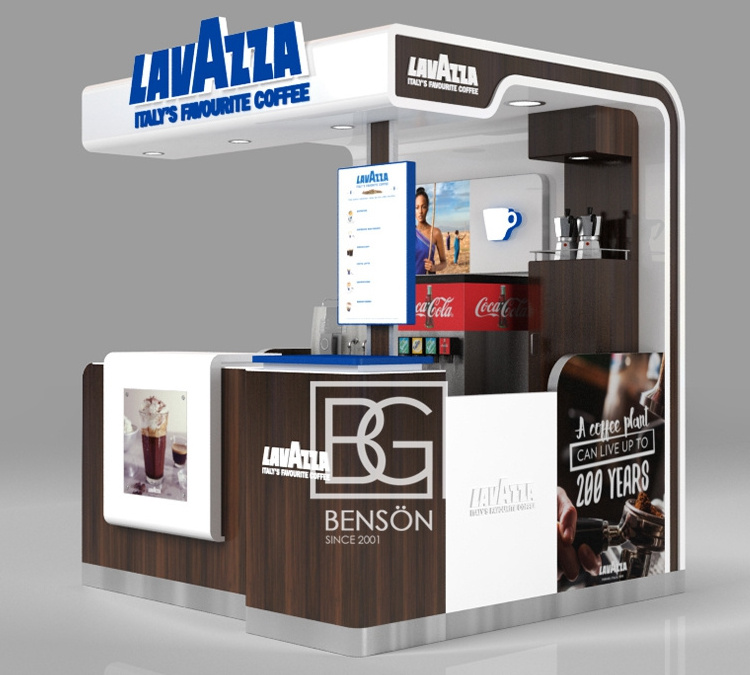 Latest Wholesales Cafe Kiosk Coffee Kiosk Design In Mall High Quality Food Kiosk In Mall