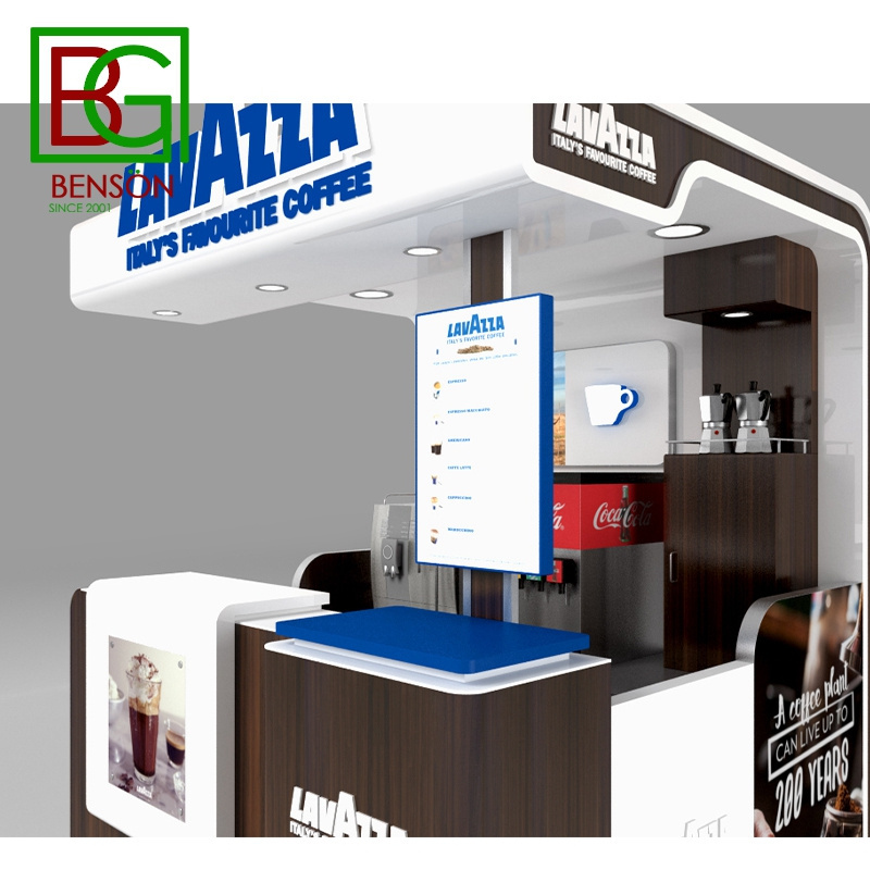 Latest Wholesales Cafe Kiosk Coffee Kiosk Design In Mall High Quality Food Kiosk In Mall