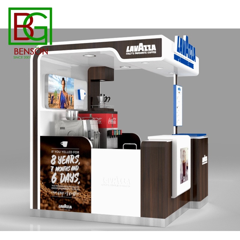 Latest Wholesales Cafe Kiosk Coffee Kiosk Design In Mall High Quality Food Kiosk In Mall