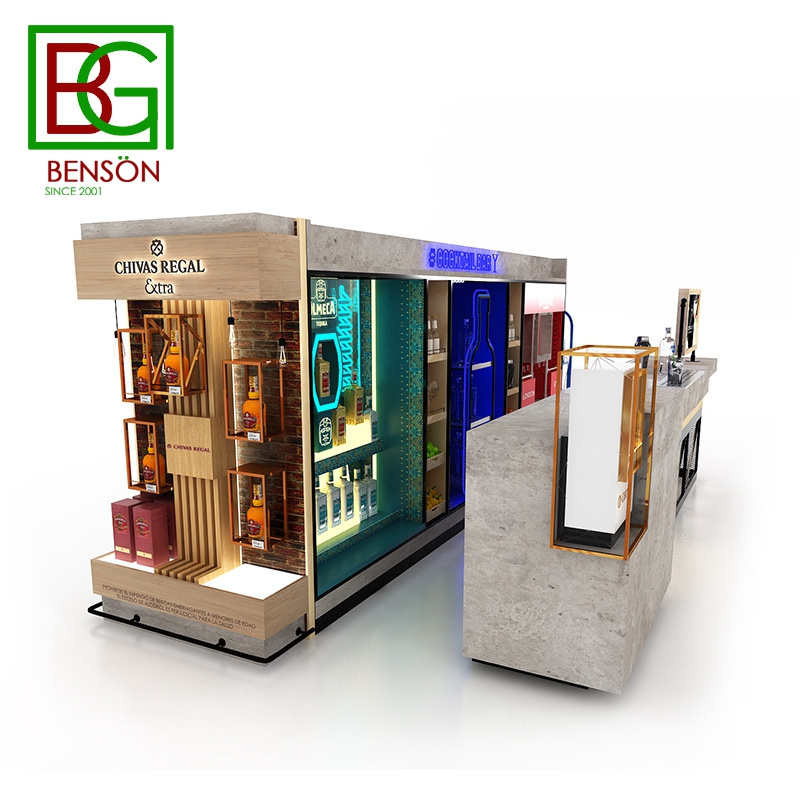 Creative Design Wine Kiosk Showcase High Quality Mall Kiosks Ideas Mobile Food Kiosk In Mall