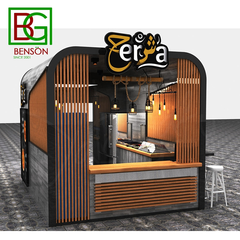 Latest Style Shopping Mall Food Kiosk Food Stall Kiosk Display Hottest Popular Mobile Crepes Kiosk In Mall