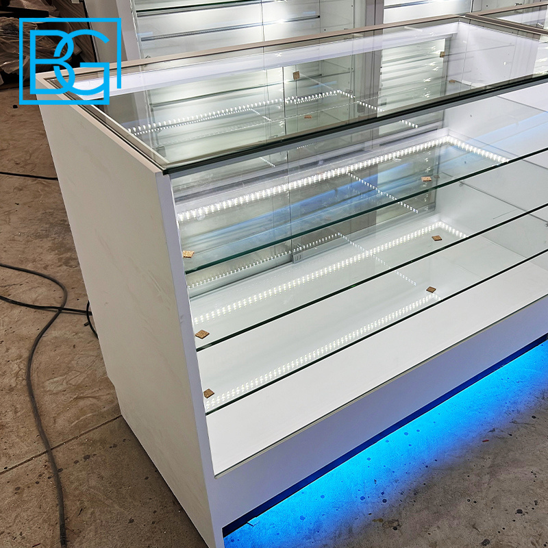 Cabinets Supplier High End Retail Store Interior Design Smoke Shop Showcase Mobile Display Counter Furniture For Shops Display